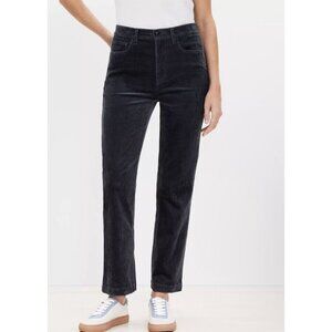 Ann Taylor LOFT Modern Straight Leg Women’s Corduroy Pants in Size 30 Dark Gray